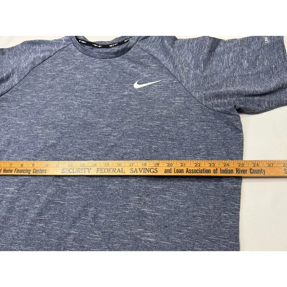 Nike Swim Gray Short Sleeve Shirt Size 2XL Upf 40